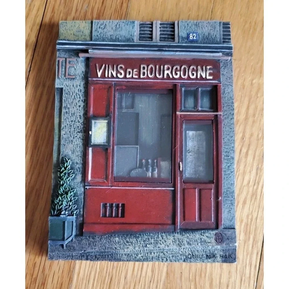 3D Wall Plaque Vins de Bourgogne Chez Jerome France French Chiu Tak Hak